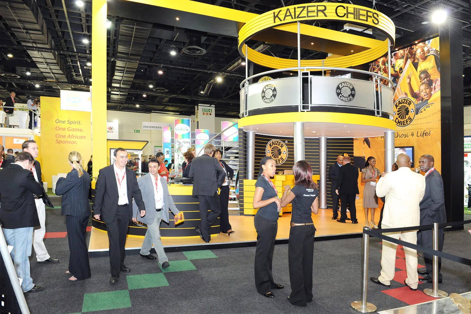 Kaizer Chiefs brand stand at the Soccerex Global Convention, 2008
