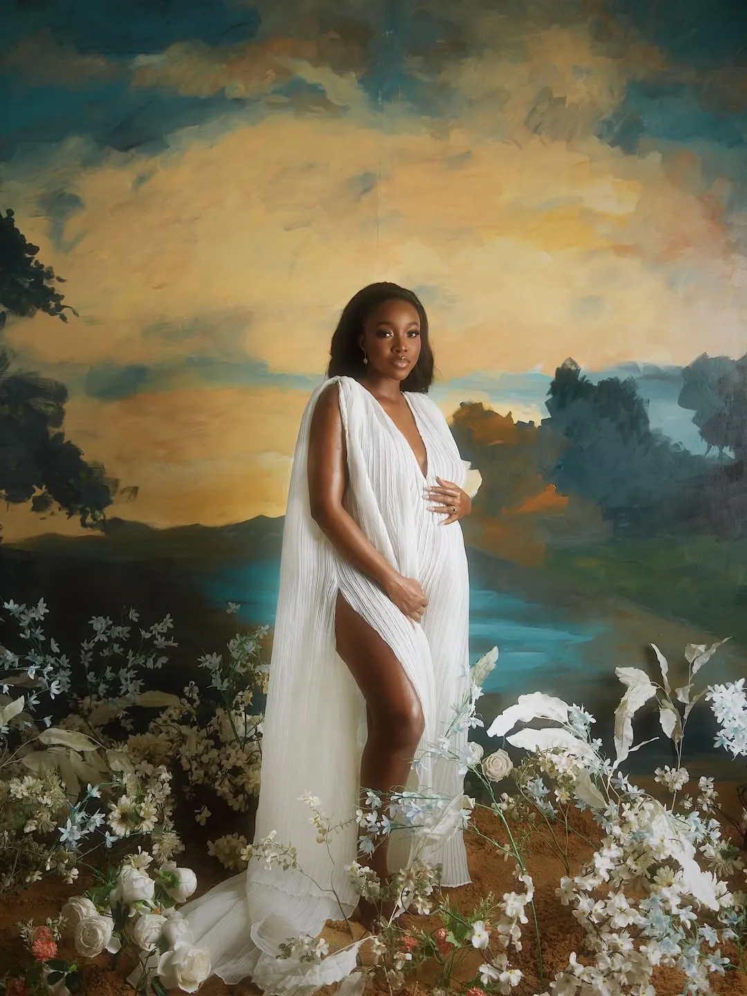 Ini Dima-Okojie skipped the photoshoot and showed up to her birthday as a mother instead